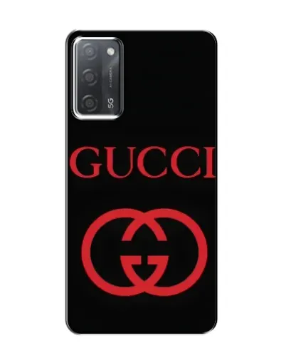 Чехол для OPPO A55 с картинкой «Gucci — красный логотип»