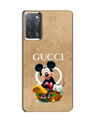 Чехол для OPPO A55 с картинкой «Микки Маус Gucci — крафт»