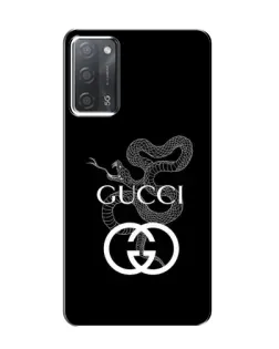 Чехол для OPPO A55 с картинкой «Gucci — серебряная змея» Чехол для OPPO A55 с картинкой «Gucci — серебряная змея»