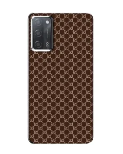 Чехол для OPPO A55 с картинкой «Gucci — шоколадная сетка» Чехол для OPPO A55 с картинкой «Gucci — шоколадная сетка»