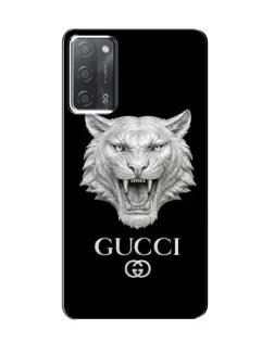 Чехол для OPPO A55 с картинкой «Gucci — серебряный лев» Чехол для OPPO A55 с картинкой «Gucci — серебряный лев»