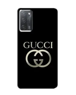 Чехол для OPPO A55 с картинкой «Gucci — золото на черном» Чехол для OPPO A55 с картинкой «Gucci — золото на черном»