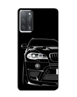 Чохол для OPPO A55 з картинкою «Темний силует BMW»