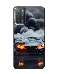 Чохол для OPPO A55 з картинкою «BMW у диму»