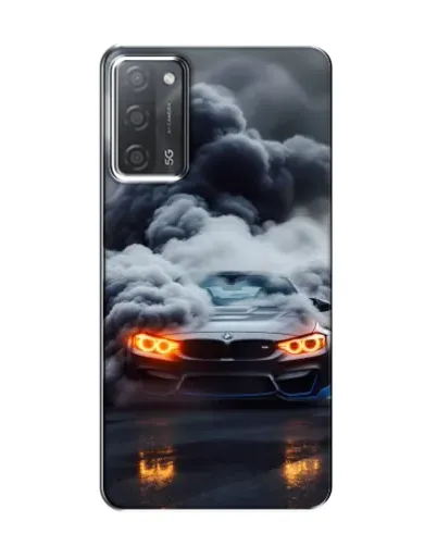 Чохол для OPPO A55 з картинкою «BMW у диму» Чохол для OPPO A55 з картинкою «BMW у диму»