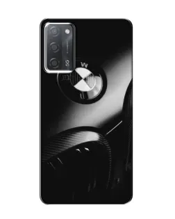 Чохол для OPPO A55 з картинкою «Емблема BMW — макро»