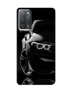 Чохол для OPPO A55 з картинкою «Чорна BMW — профіль»