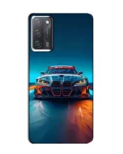 Чохол для OPPO A55 з картинкою «BMW — вогні неону»