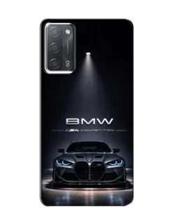 Чохол для OPPO A55 з картинкою «BMW крізь нічне місто»