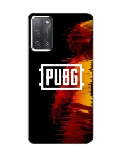 Чохол для OPPO A55 з картинкою «Яскравий логотип PUBG»