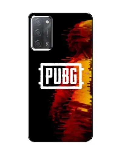 Чохол для OPPO A55 з картинкою «Яскравий логотип PUBG»