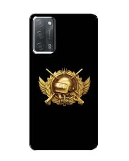Чохол для OPPO A55 з картинкою «PUBG — помаранчевий градієнт»
