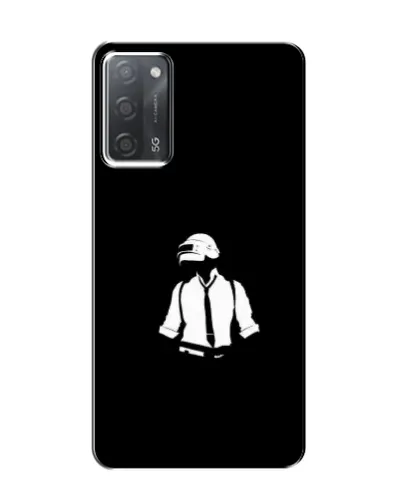 Чохол для OPPO A55 з картинкою «PUBG — білий шолом»