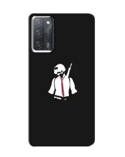 Чохол для OPPO A55 з картинкою «PUBG — силует воїна»