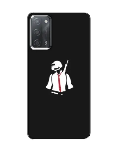 Чохол для OPPO A55 з картинкою «PUBG — силует воїна»
