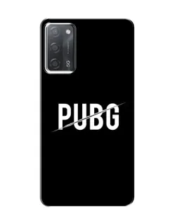 Чохол для OPPO A55 з картинкою «PUBG — білий логотип»