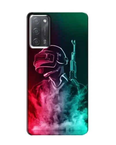 Чохол для OPPO A55 з картинкою «PUBG — вогняний воїн»