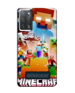 Чохол для OPPO A55 з картинкою «Minecraft герої гри»