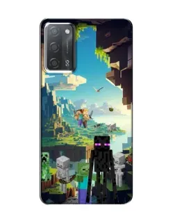 Чохол для OPPO A55 з картинкою «Ендермен у лісі»