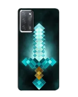 Чохол для OPPO A55 з картинкою «Алмазний меч неон»