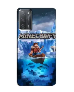Чохол для OPPO A55 з картинкою «Minecraft льодянийсвіт»