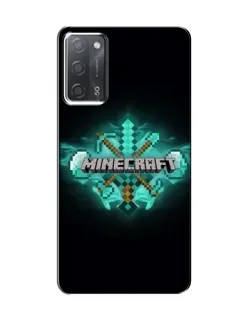 Чохол для OPPO A55 з картинкою «Minecraft Diamond лого»
