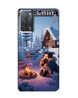 Чохол для OPPO A55 з картинкою «Зимовий Minecraft»