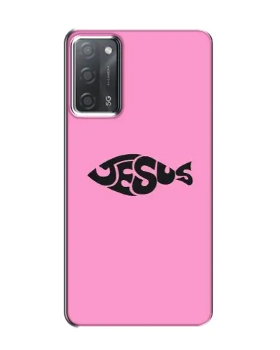 Чохол для OPPO A55 з картинкою «Рожевий символ Jesus» Чохол для OPPO A55 з картинкою «Рожевий символ Jesus»