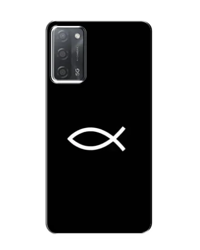 Чехол для OPPO A55 с картинкой «Символ рыбы Jesus» Чехол для OPPO A55 с картинкой «Символ рыбы Jesus»