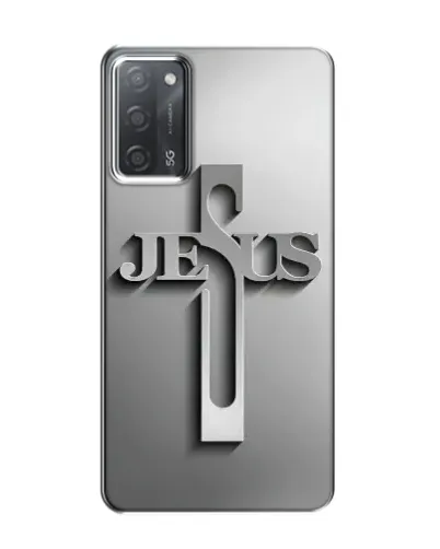 Чехол для OPPO A55 с картинкой «Металлический крест Jesus» Чехол для OPPO A55 с картинкой «Металлический крест Jesus»