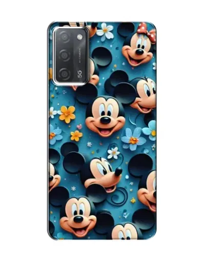 Чехол для OPPO A55 с картинкой «Паттерн Микки и Минни» Чехол для OPPO A55 с картинкой «Паттерн Микки и Минни»