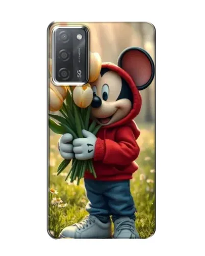 Чехол для OPPO A55 с картинкой «Микки с тюльпанами» Чехол для OPPO A55 с картинкой «Микки с тюльпанами»