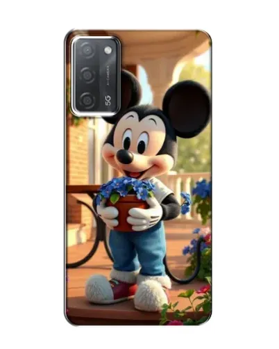 Чехол для OPPO A55 с картинкой «Микки садовод» Чехол для OPPO A55 с картинкой «Микки садовод»
