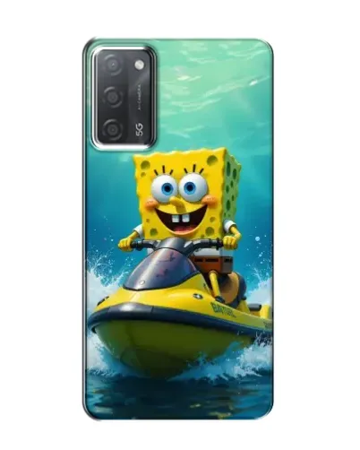 Чохол для OPPO A55 з картинкою «Спанч Боб на гідроциклі» Чохол для OPPO A55 з картинкою «Спанч Боб на гідроциклі»