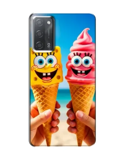 Чохол для OPPO A55 з картинкою «Спанч Боб морозиво» Чохол для OPPO A55 з картинкою «Спанч Боб морозиво»
