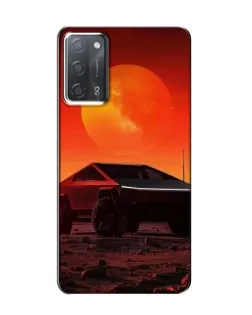 Чохол для OPPO A55 з картинкою «Cybertruck на Марсі»