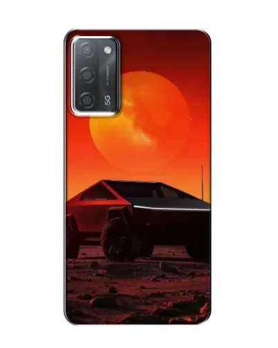 Чохол для OPPO A55 з картинкою «Cybertruck на Марсі»