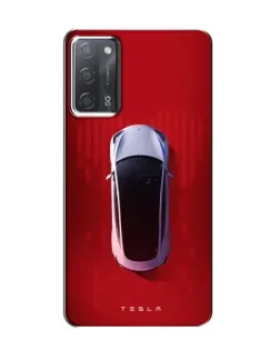 Чохол для OPPO A55 з картинкою «Tesla Top View»