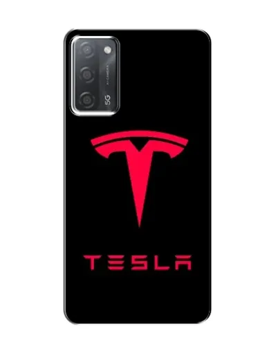 Чохол для OPPO A55 з картинкою «Tesla Red Logo»