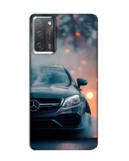 Чохол для OPPO A55 з картинкою «Mercedes — нічне місто»