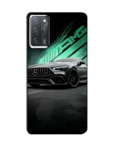 Чехол для OPPO A55 с картинкой «Темный Mercedes AMG»