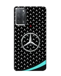 Чехол для OPPO A55 с картинкой «Mercedes — бирюзовый акцент»