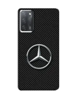 Чехол для OPPO A55 с картинкой «Карбоновый Mercedes стиль»