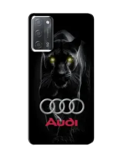 Чохол для OPPO A55 з картинкою «Пантера та Audi»