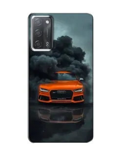 Чохол для OPPO A55 з картинкою «Audi у хмарах диму»