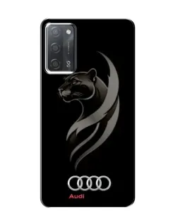 Чохол для OPPO A55 з картинкою «Графіка — пантера та Audi»