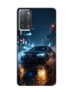 Чохол для OPPO A55 з картинкою «Нічне місто та Audi»