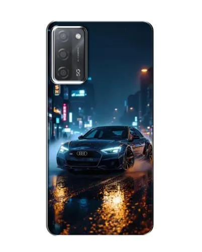 Чохол для OPPO A55 з картинкою «Нічне місто та Audi» Чохол для OPPO A55 з картинкою «Нічне місто та Audi»