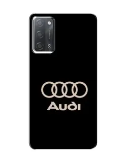 Чохол для OPPO A55 з картинкою «Audi — золотий логотип»