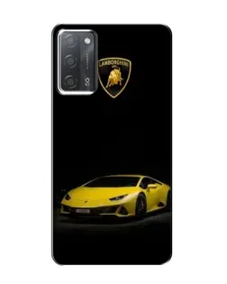 Чохол для OPPO A55 з картинкою «Lamborghini жовтий акцент»